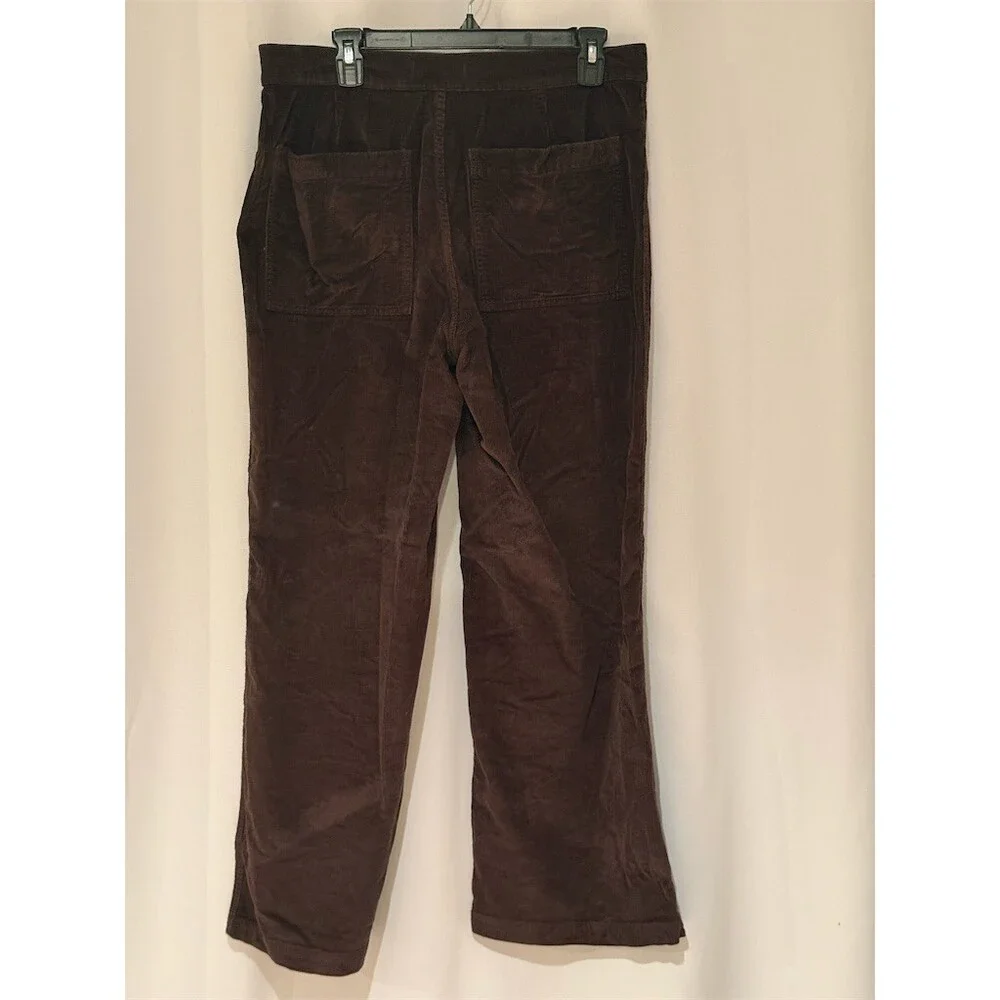 J.Crew Pants Womens Size 31 Brown High Rise Straight Leg Patch Pockets - Picture 3 of 8